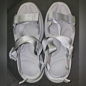 Alexander McQueen Hybrid Tech Grey Sandals
